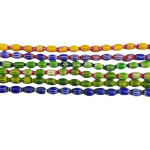 Bouquet Mille-fleurs Glass Straight Hole Beads String Material