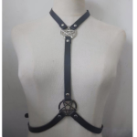 PU Material Chain Adjustable Leather Strap Binding Garment