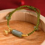 Female Lotus Flower Jade Bracelet