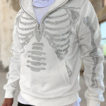 New Personalized Graphic Embroidered Loose Pullover Hoodie