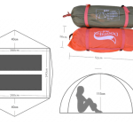 Outdoor camping double sun protection tent