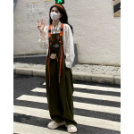 Design Sense Contrast Color Bandage Age-reducing Casual Long Pants