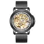 Fashion Hollow Waterproof Mechanical Fashion Automatic Mesh Belt Men's Watch