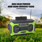 LED Lighting Solar Hand-cranked Power Bank Radio