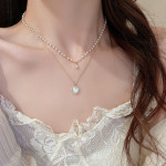 Women's Fashion Temperament Long Pearl Pendant Necklace