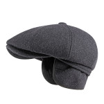 Men's Cap With Warm Ear Protection Beret