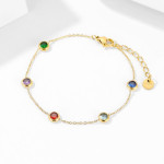 Five-colored Titanium Steel Bracelet Women's Delicate And Light Luxury