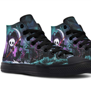 Printed Couple High-top Canvas Shoes