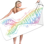 Microfiber Variety Bath Towel Towel Sea Stand Holiday Rectangular Sand Shawl 3D Printing