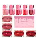 Mini Capsule Lip Color 5 Color Case Velvet Matte Non Staining Cup Color