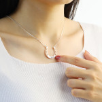 Fashion Simple Horseshoe Pendant Necklace