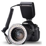 RF-550D LED Macro Ring Flash Camera Fill Light for Nikon Canon Sony SLR Cameras