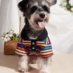 Striped POLO Shirt Inset Pet Clothes