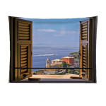 False Window Window Scenery Background Cloth