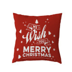 2021new Polyester Pillow Cover Holiday Series Pillow Cover Christmas Ball Christmas Tree Pattern Pillow Without Core