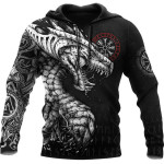 Fashion Viking Myth Digital Print Hoodie