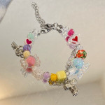 Niche Bracelet Cute Colorful Beaded Necklace