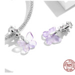 Glass Butterfly Accessories S925 Sterling Silver Pendant