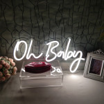 Happy Birthday Oh Baby Neon Lights Led Flex Neon Sign