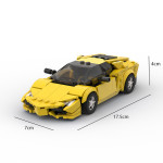 Building Block Compatible Assembled Car Model