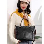 Women's Large-capacity Retro Tote Bag Simple Crossbody Bag