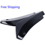 Pair Car Universal Black Rear Bumper Lip Diffuser Splitter Canard Protector US