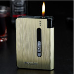 Aluminum alloy flame automatic cigarette case