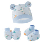 Newborn Hat Anti-grasping Gloves Booties Suit