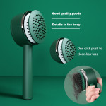 One-key Self-cleaning Hair Brush Anti-Static Airbag Massage Comb For Women Curly Hair Brush Detangling Hair Brush Airbag Massage Scalp Comb Professional Detangling One-key Self-cleaning