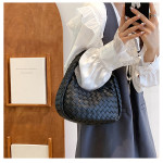 Woven Tote Cute Solid Color Fashion All-match Handbag