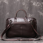 Men's Leather One Shoulder Crossbody Large Capacity Portable Briefcase