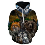 New Animal World 3D Printed Hoodie