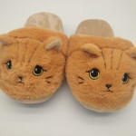 Indoor Home Warm And Cute Cartoon Coffee Cat Slippers