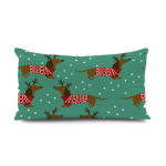 Pillow Back Cartoon Cute Little Dachshund Heat Transfer Print Short Plush Chair Back Backrest