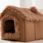 Foldable Dog House Pet Cat Bed Winter Dog Villa Sleep Kennel Removable Nest Warm Enclosed Cave Sofa Pets Supplies