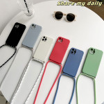 Applicable To Liquid Silicone XR Fall-proof Mobile Phone Case With Lanyard