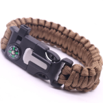 Emergency Paracord Bracelets, Survival Bracelet With Embedded Compass Whistle Survival Fire Starter Scraper Accessories, Suit For Hiking, Camping, Fishing And Hunting