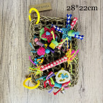 Parrot Toy Woodskin Hand-woven Boredom Cage Supplies