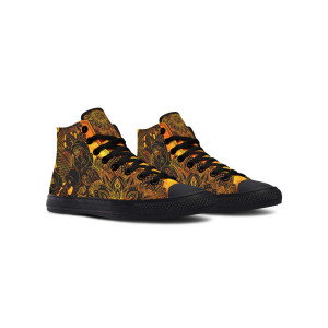 Printed Couple High-top Canvas Shoes