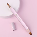 Portable Retractable Nylon Lip Brush Makeup