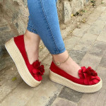 Women's breathable flat canvas slippers