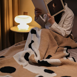 Puppy Mianmian Half Fleece Blanket Air Conditioning Leisure