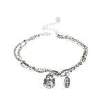 Fashion Lucky Cat Double Bracelet Retro