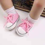 Rubber Sole Non-slip Male And Female Baby Lacing Casual Sports Toddler Shoes