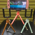 Compatible with Apple, Colorful digital camera Tripod stand Mini mobile phone stand Desktop photography Live selfie network red stand