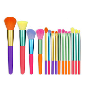 Makeup Brush Set 15 Multi-color Beauty Tools