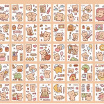 Stickers This Account Material Decorative Stickers 50 Sheets