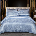 European Light Luxury Wedding Satin Jacquard Four-piece Set