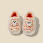 Home Cartoon Warm Slippers With Soft Bottom Hair