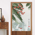 Home Kitchen Bedroom Partition Chinese Style Cloth Curtain